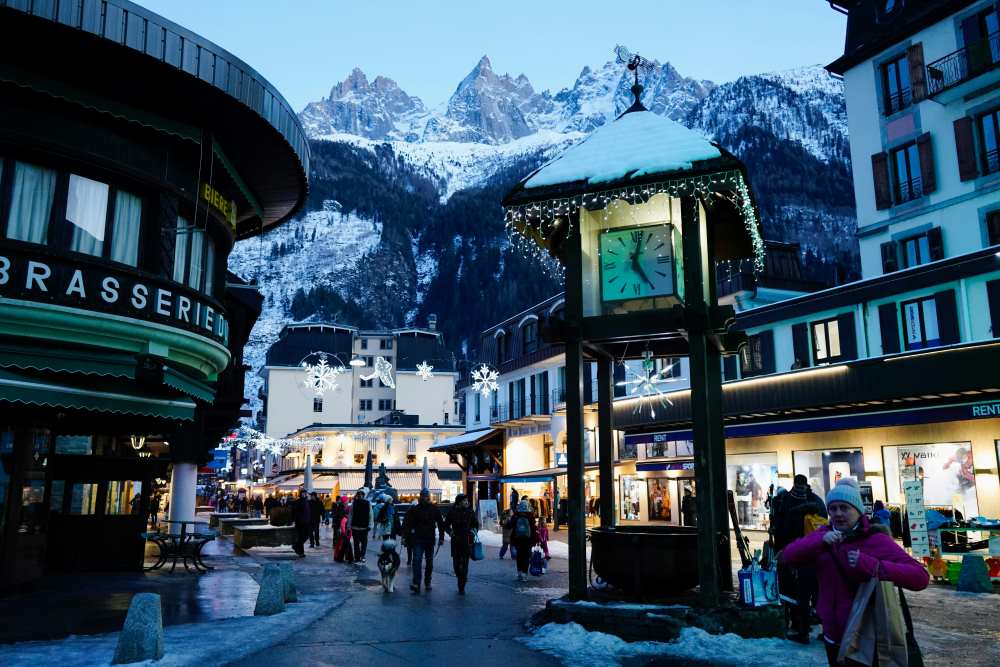 Market, nestled in the French Alps, offers a cozy mountain village atmosphere