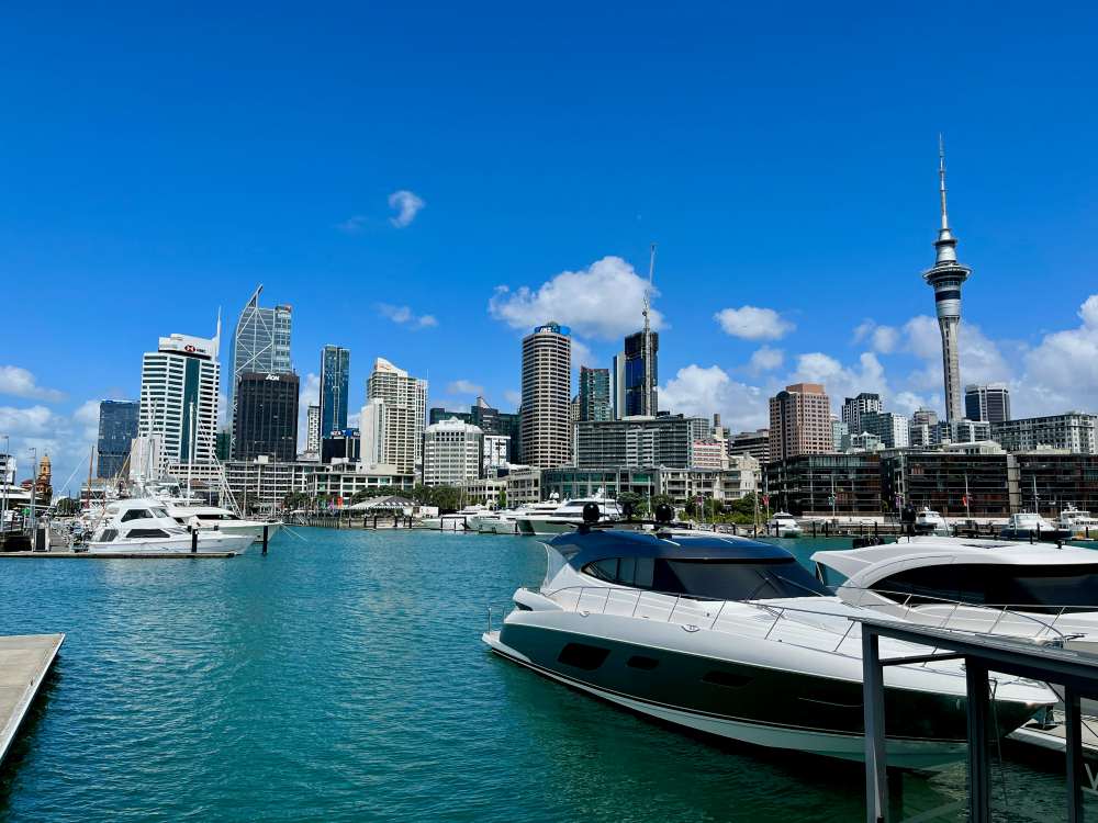 yatch over the body of water with city view - Things to Do in Auckland