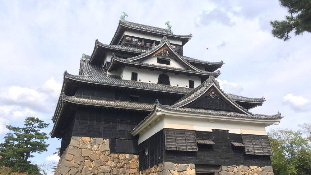 Japan traditional wooden castle